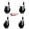 Service Caster 5'' Phenolic Swivel 1-1/8'' Expand Stem Caster Set 2 Total Lock Brakes, 4PK SCC-EXTTL20S514-PHS-2-S-2-118 - alternate 2